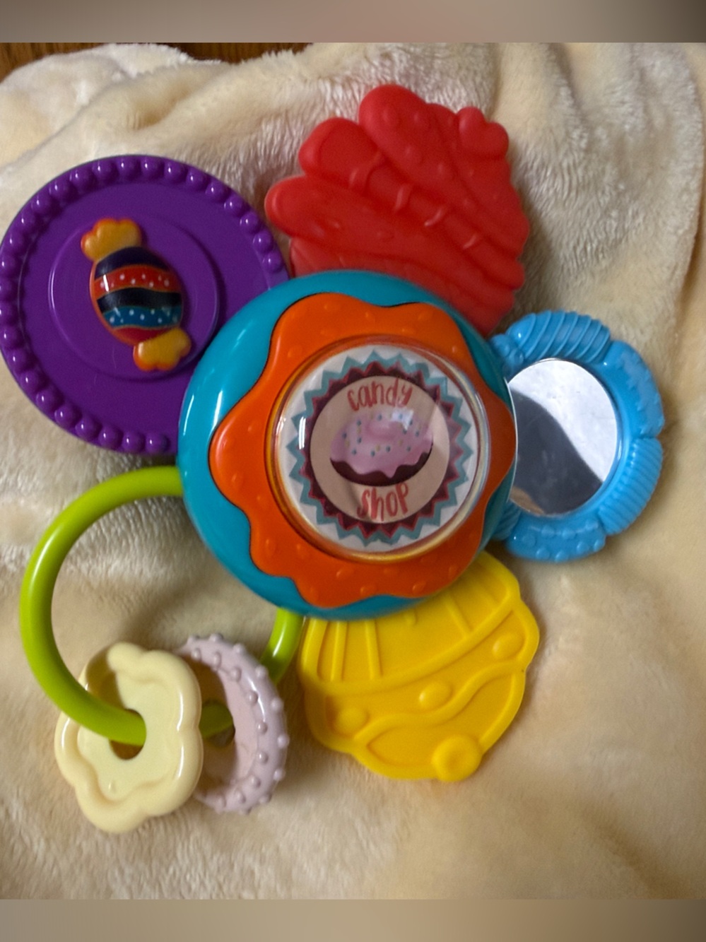 Candy Shop Multicolor Baby Toy Rattle & Teether - Picture 1 of 2